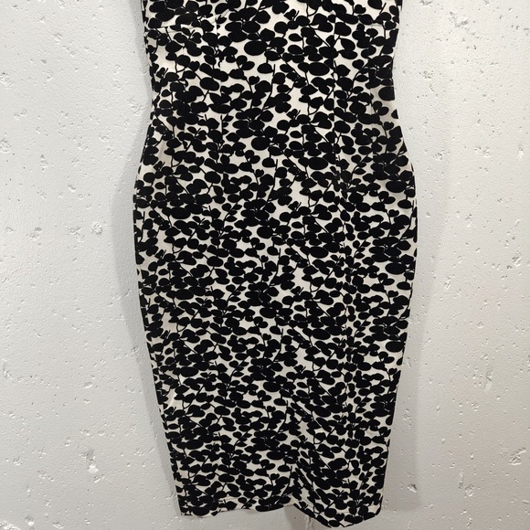 Bettie Page by Tatyana Dress Womens XS Retro Pin Up Bodycon Midi Velvet Burnout - Picture 7 of 11